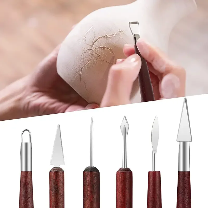 아티스트용 6종 나무 도자기 도구 세트 - 점토 조각  - Wood Chisel Set 리뷰 및 가격