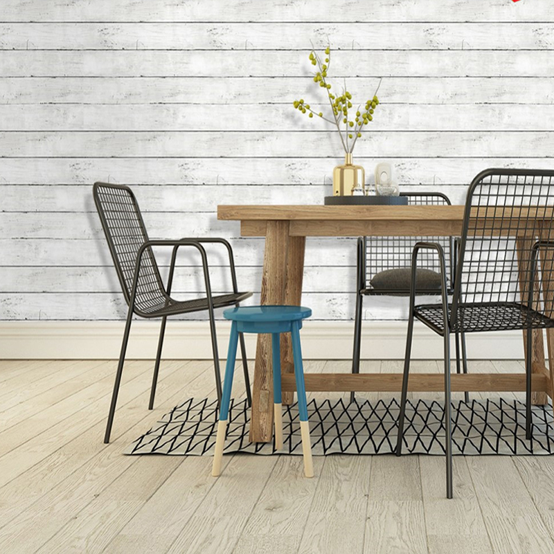 아이보리 화이트 색상의 레트로 스타일 인조 나무 무늬  - Woodworking Wallpaper 리뷰 및 가격