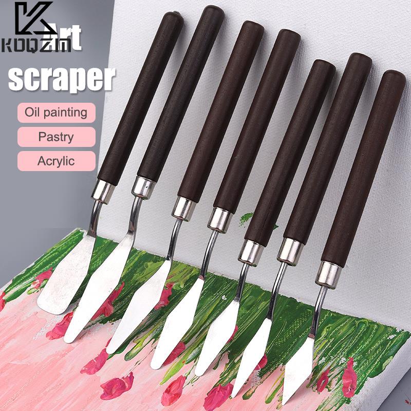 1-7Pcs 스테인레스 스틸 주걱 키트 팔레트 구 아슈 - Drawknife Blade 리뷰 및 가격